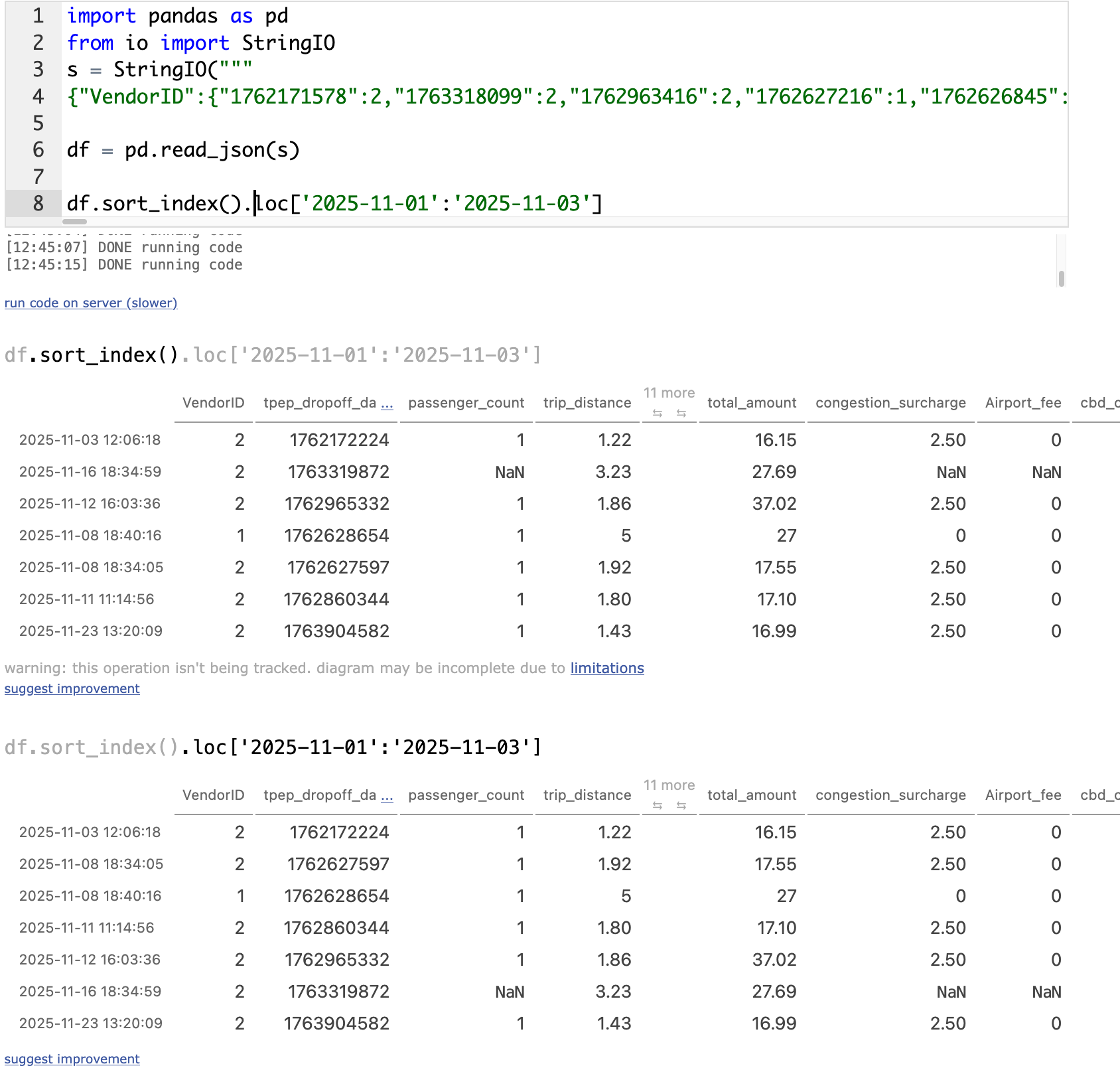 Pandas datetime index slicing: sort_index to avoid a KeyError