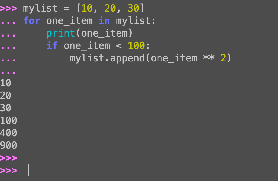 Modifying a Python list while iterating: Only append is safe
