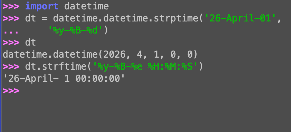 Python strptime vs. strftime: Parsing versus formatting dates
