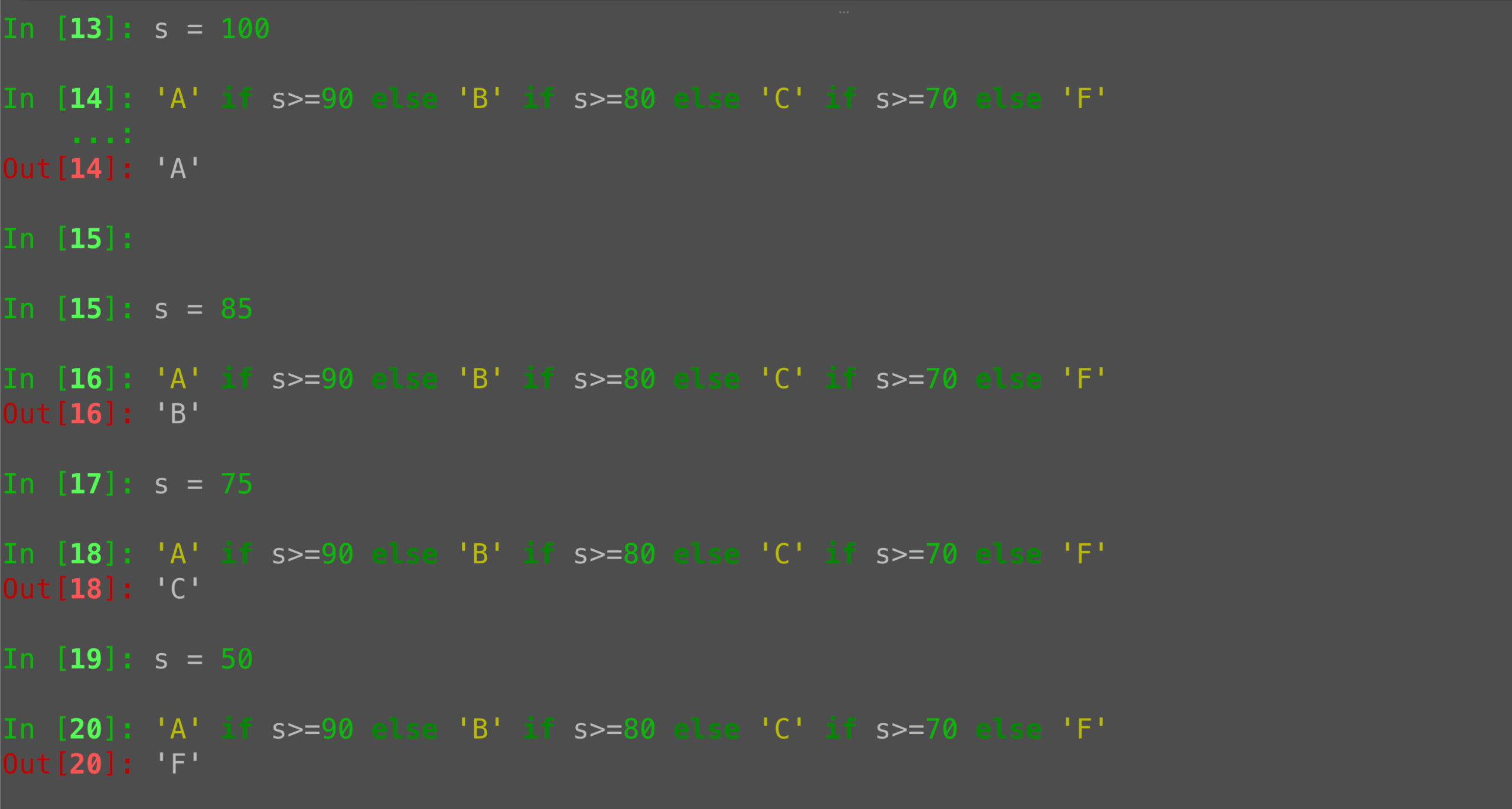Python ternary operator: When to use if-elif-else instead