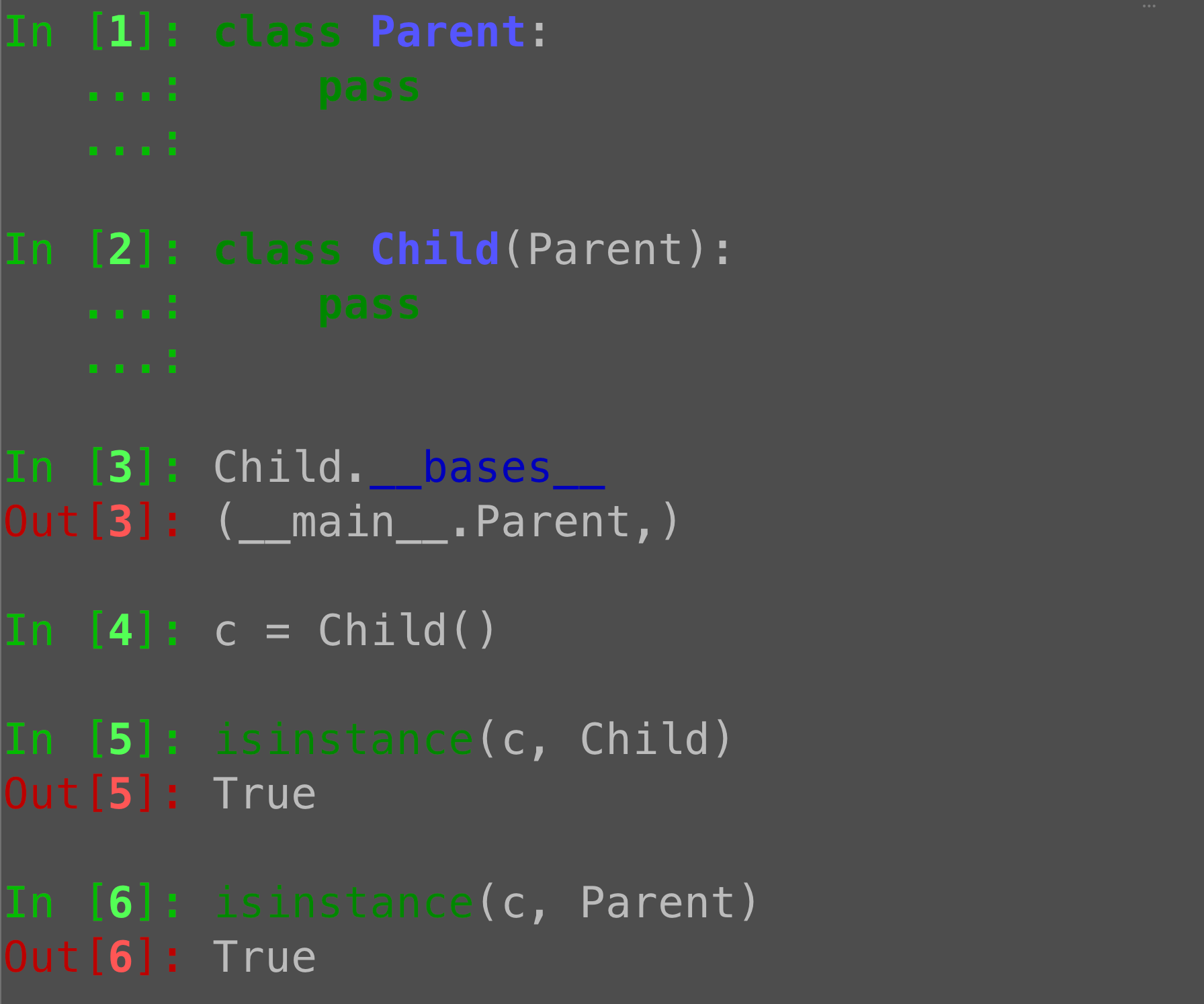 Python class inheritance: Subclassing, __bases__, and isinstance