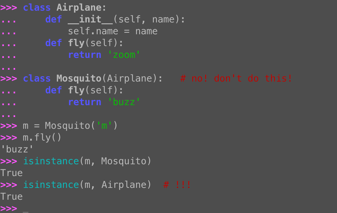 Python inheritance: When to use it and when to prefer composition