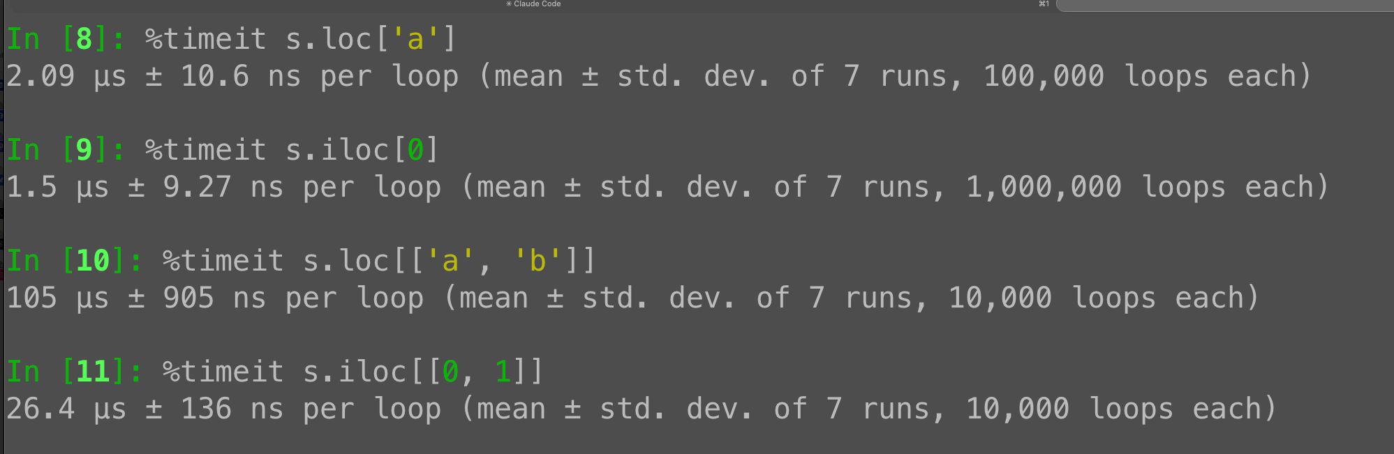 .loc vs .iloc in Pandas: Convenience versus speed