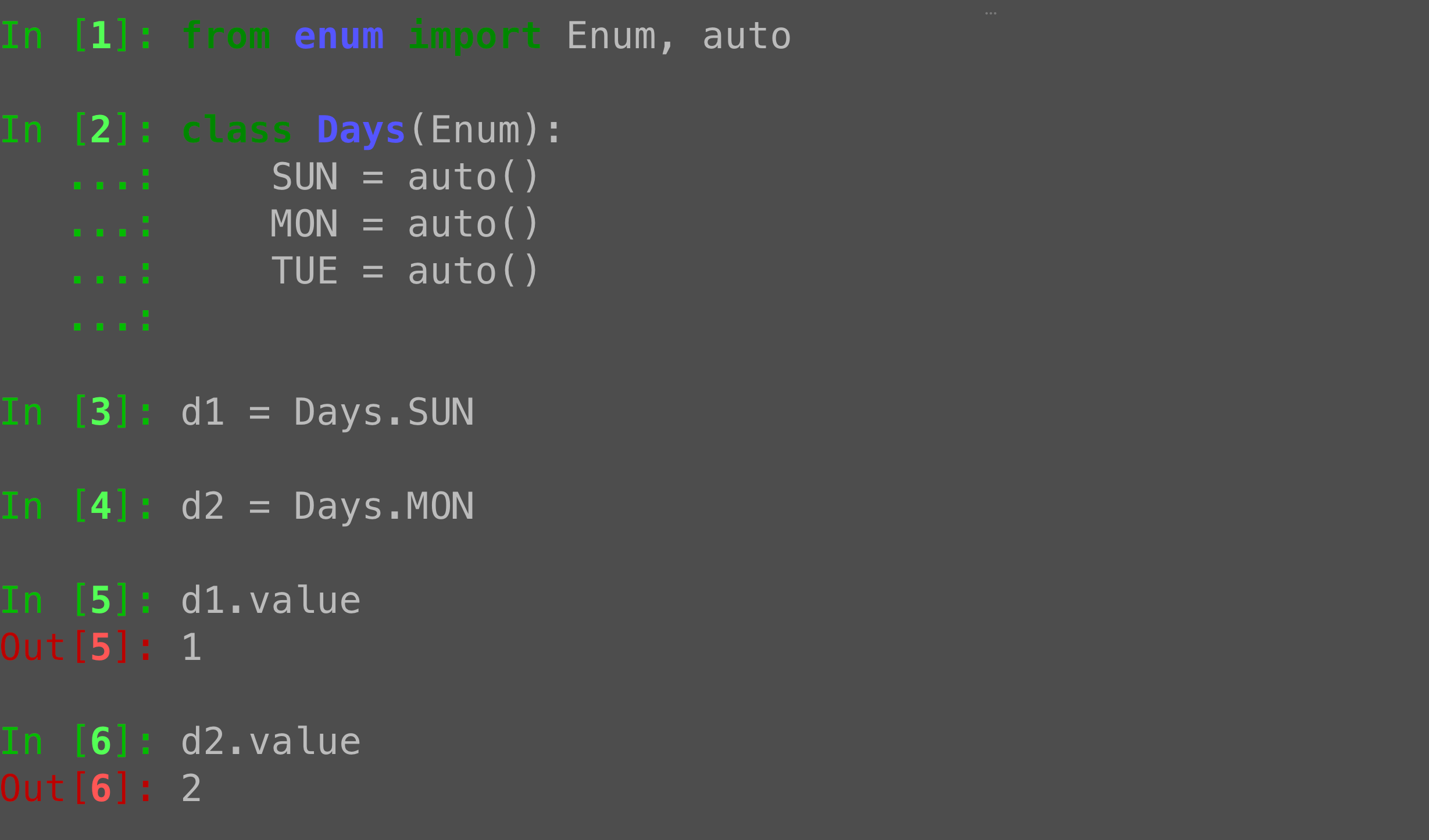 Python Enum auto(): Generating unique values automatically