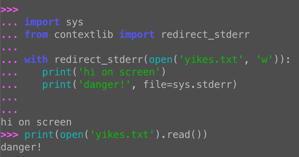 Redirecting stderr in Python: Using contextlib.redirect_stderr