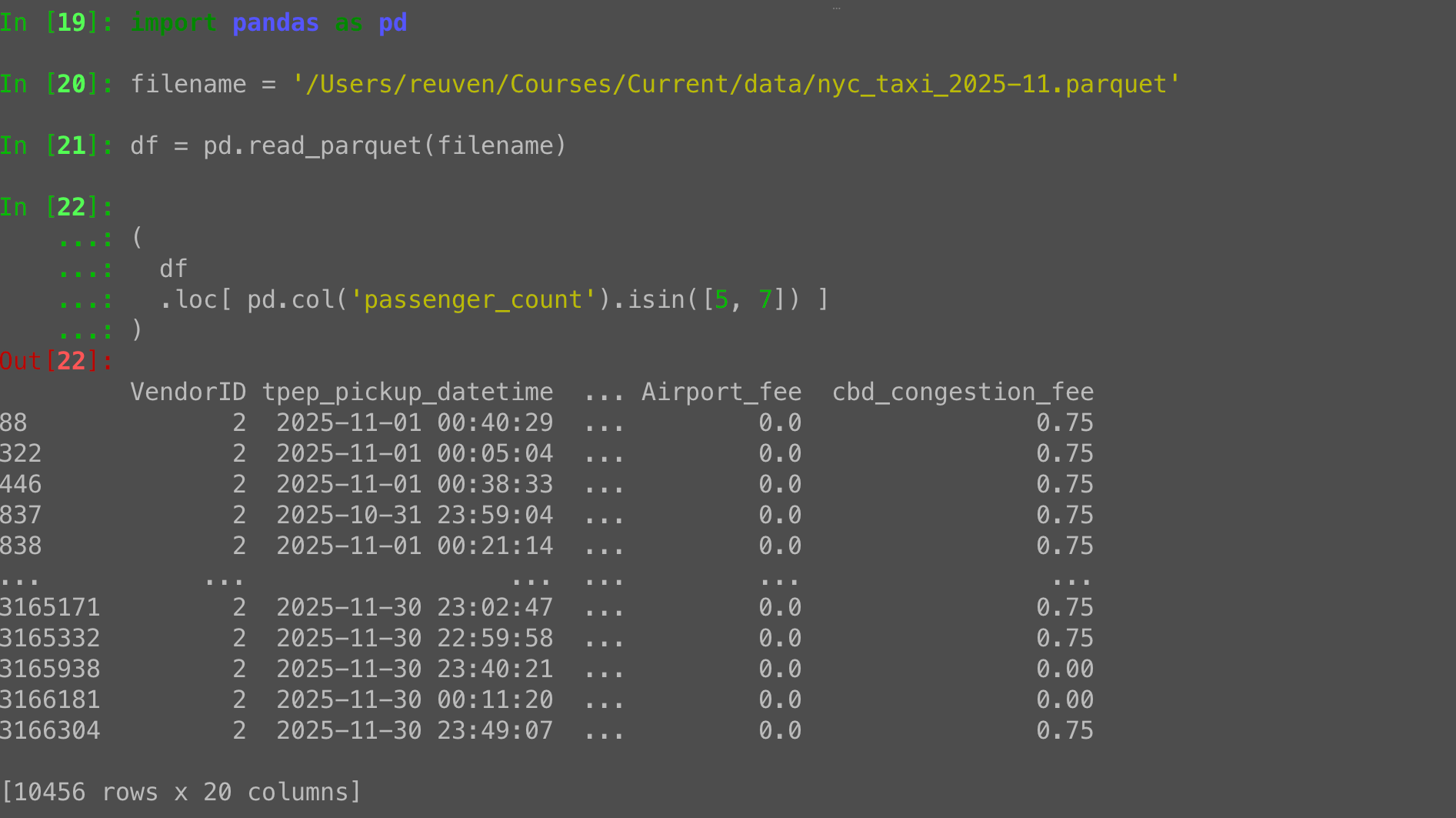 Pandas isin: Filtering rows that match multiple values