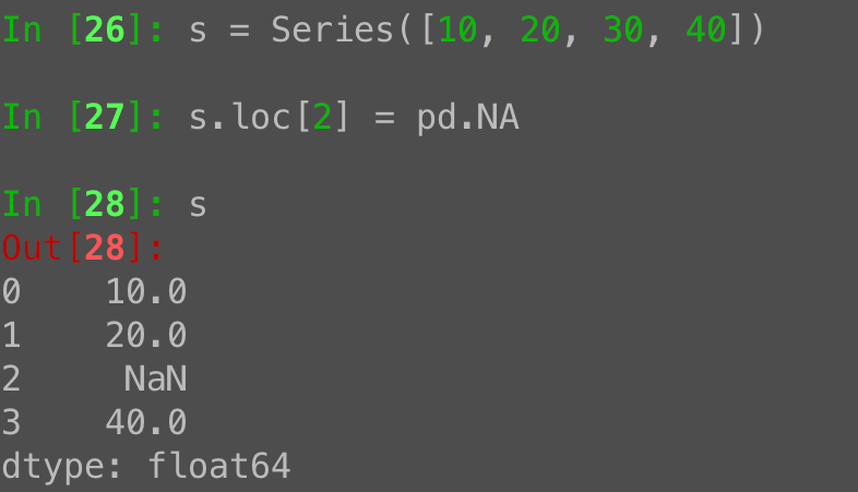 Pandas missing values: Why assigning pd.NA gives you float64