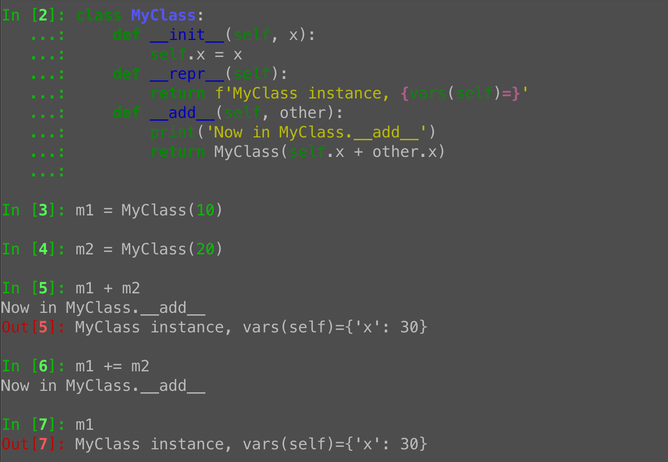 Python += calls __add__ and rebinds to a new object